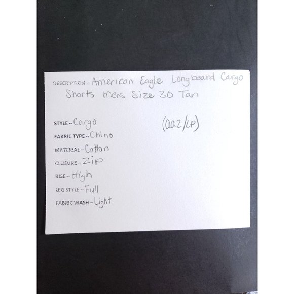 American Eagle Long Board Cargo Shorts Men's Size 30 Tan - Picture 8 of 8